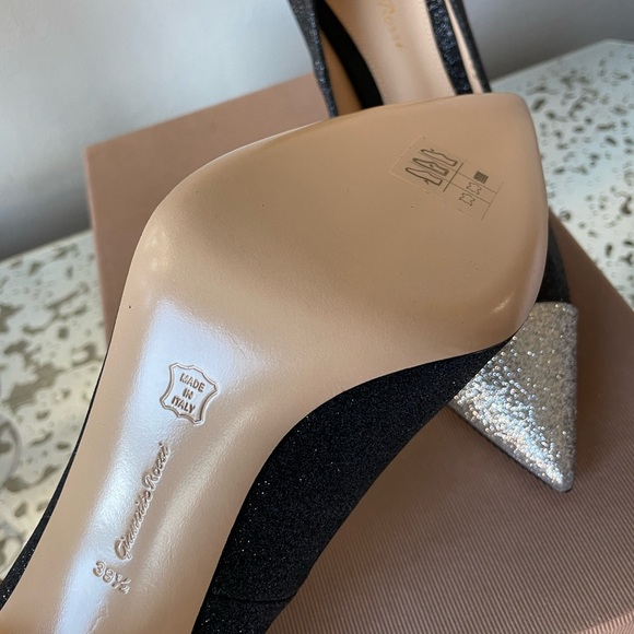 Gianvito Rossi Glitter Pumps SZ 39.5 NIB - Picture 3 of 6